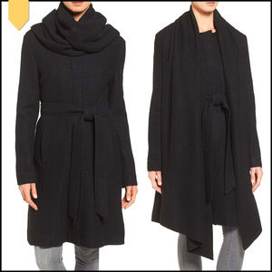 NWT✨COLE HAAN Wool-Blend Scarf Coat